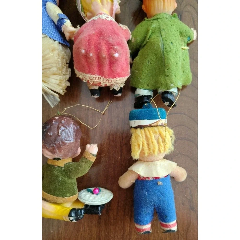 Vintage Grants/Peoples Nursery Rhyme Ornaments Set Lot‎ 7